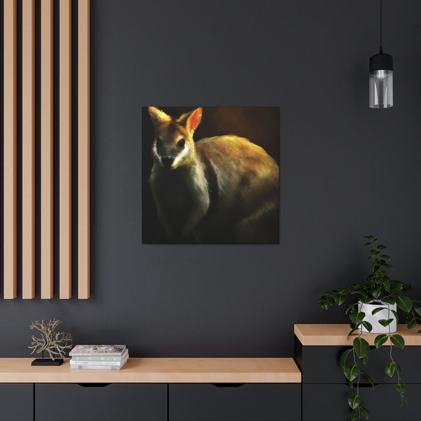 Wallaby Wonderland Scene - Canvas