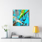 "Parakeets in Flight" - Canvas