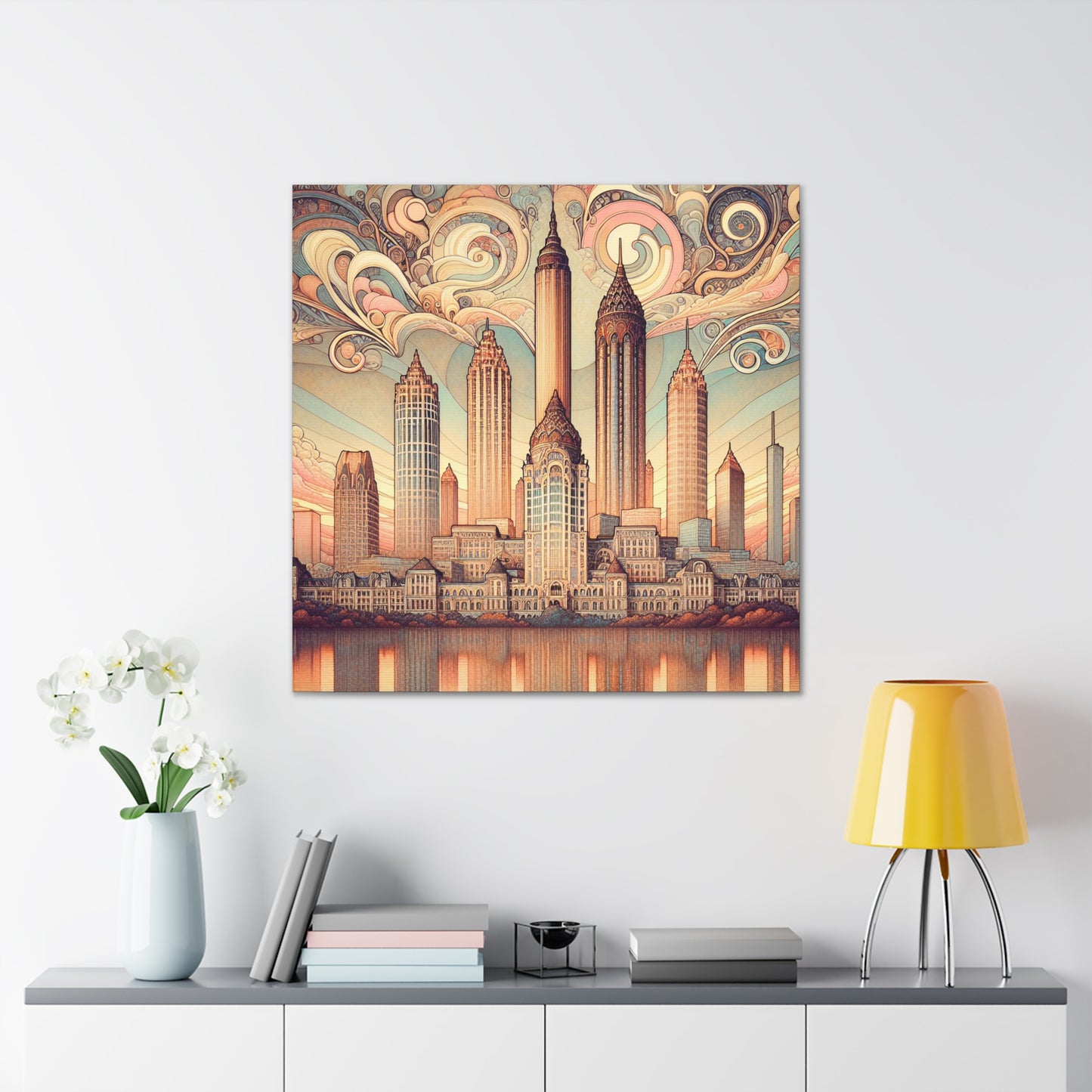 "Sparkling Southern Metropolis" - Canvas