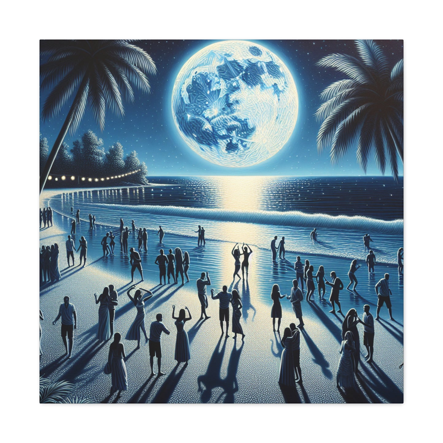 Midnight Shore Soirée - Canvas