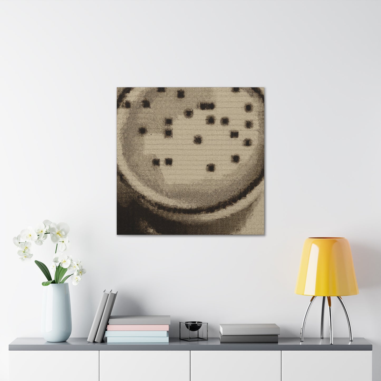 Cappucino Pointillism Dream - Canvas