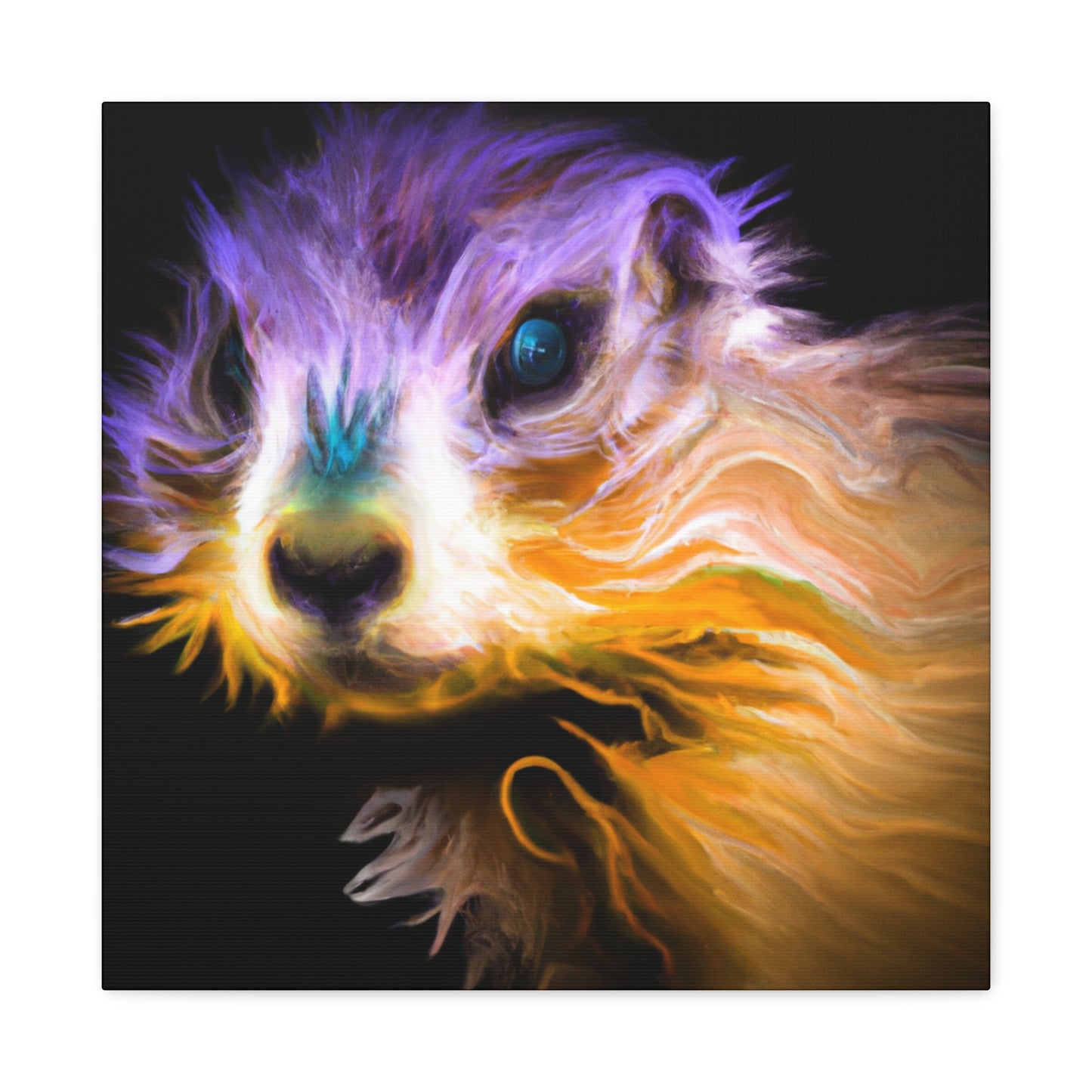 "Prairie Dog Sunset Glow" - Canvas