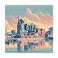 "Nashville's Melodic Elegance" - Canvas