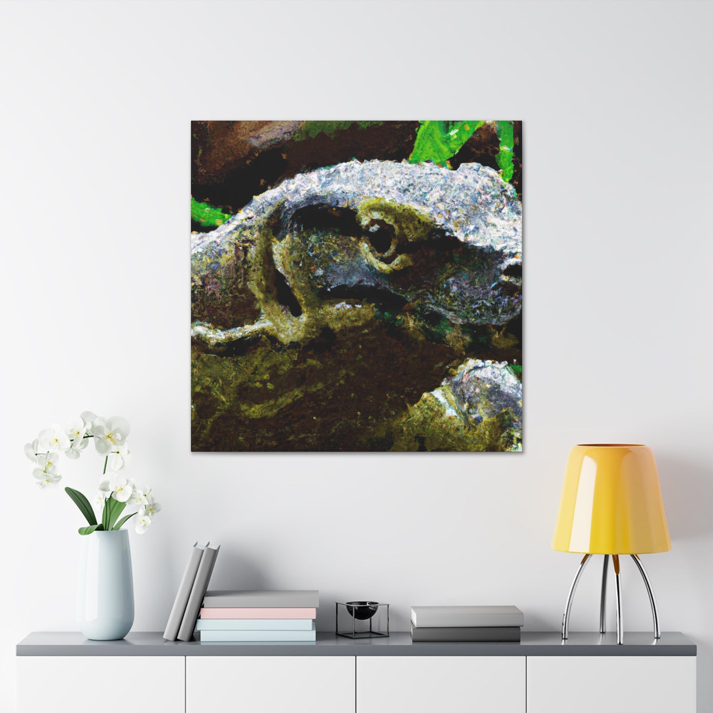 Komodo Dragon Reflection - Canvas