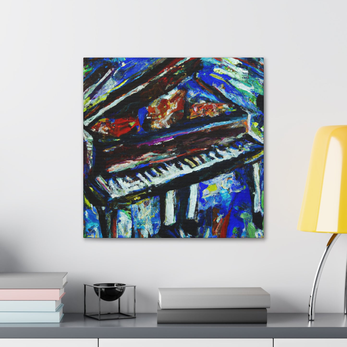 Piano Keys in Bloom - Canvas