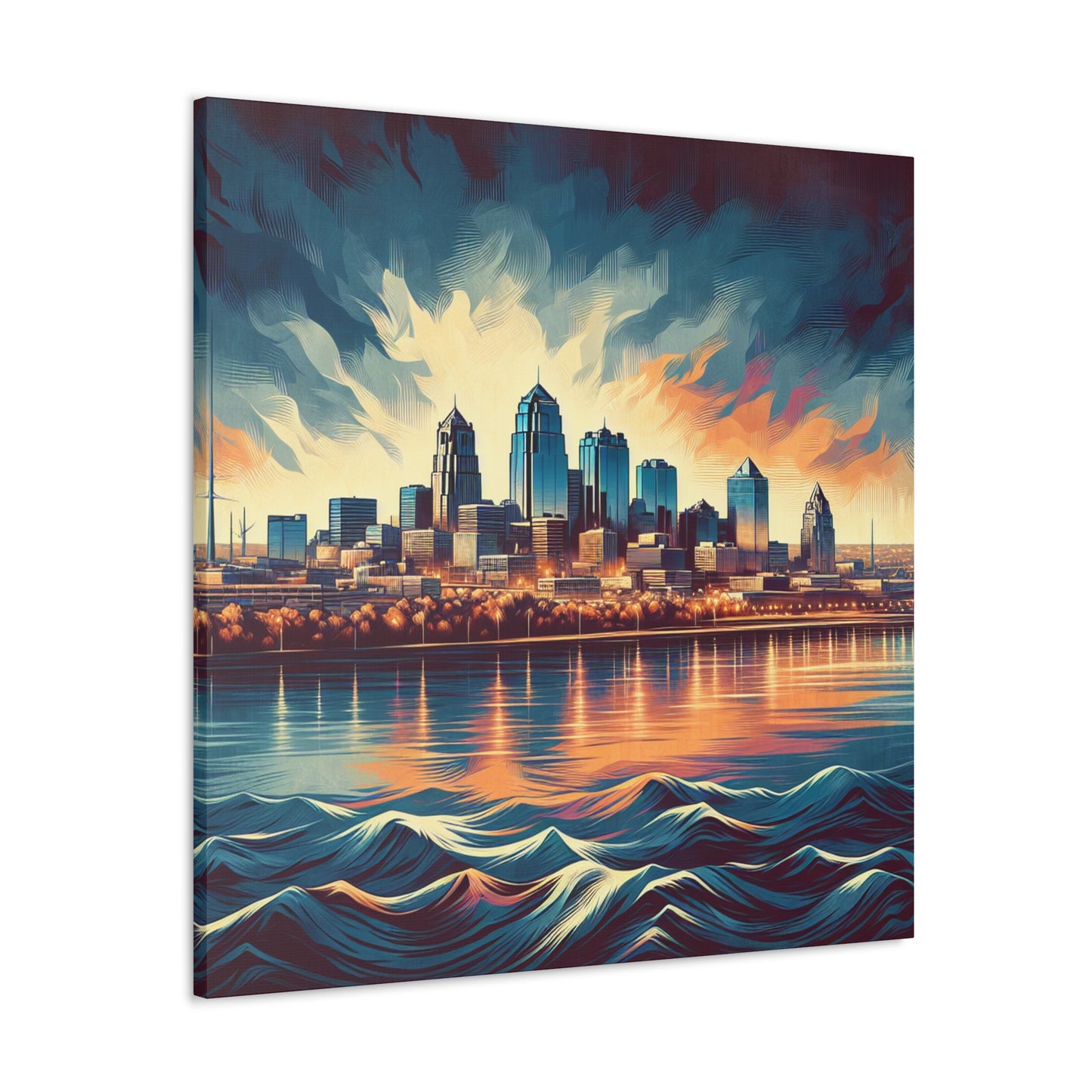 "Urban Symphony of KC" - Canvas