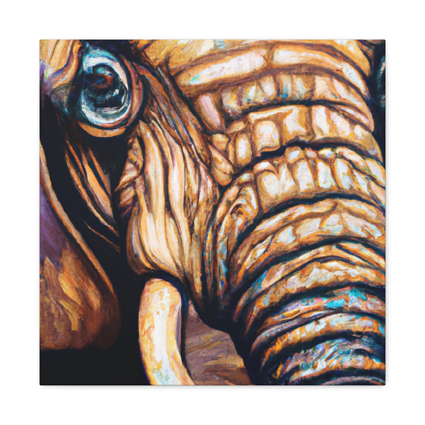 "Elephant in Hyperrealism" - Canvas