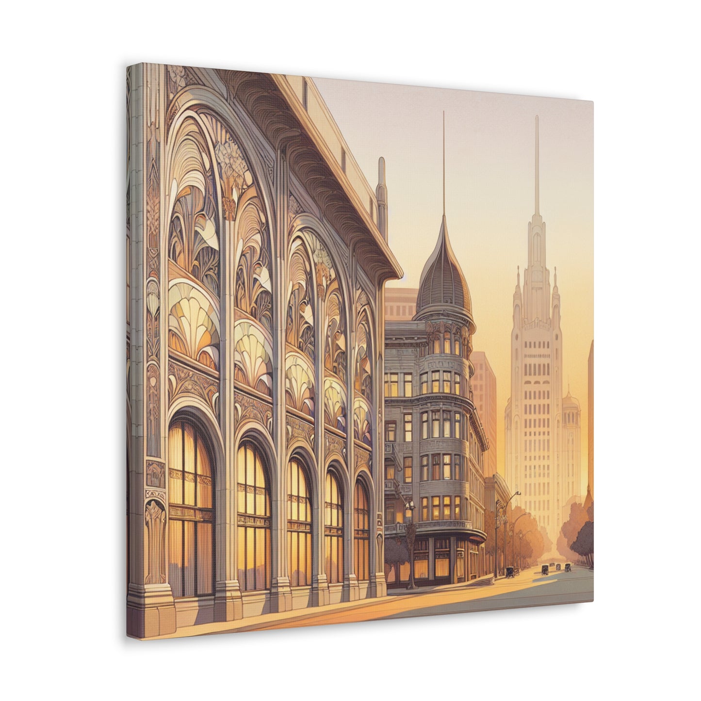 "Enchanting Golden City" - Canvas