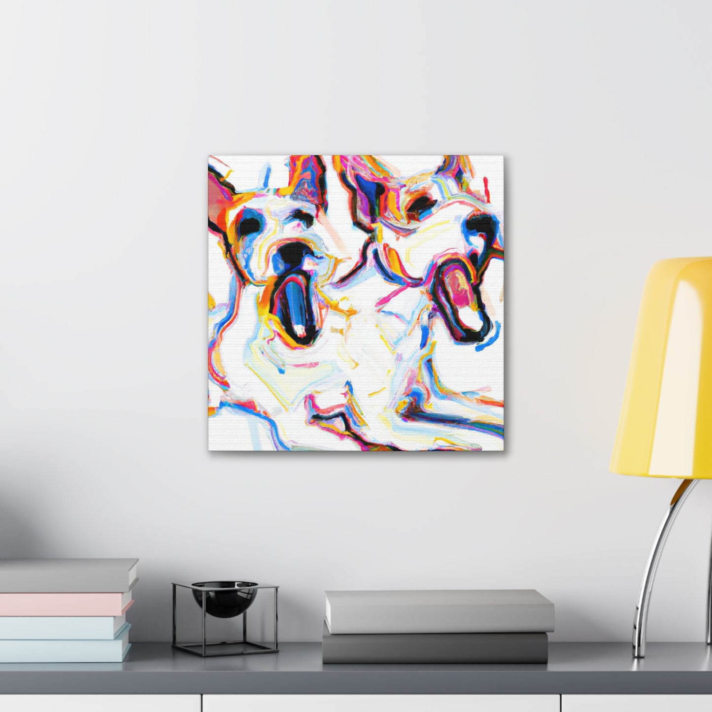 "Jack Russell, Vibrant Patina" - Canvas