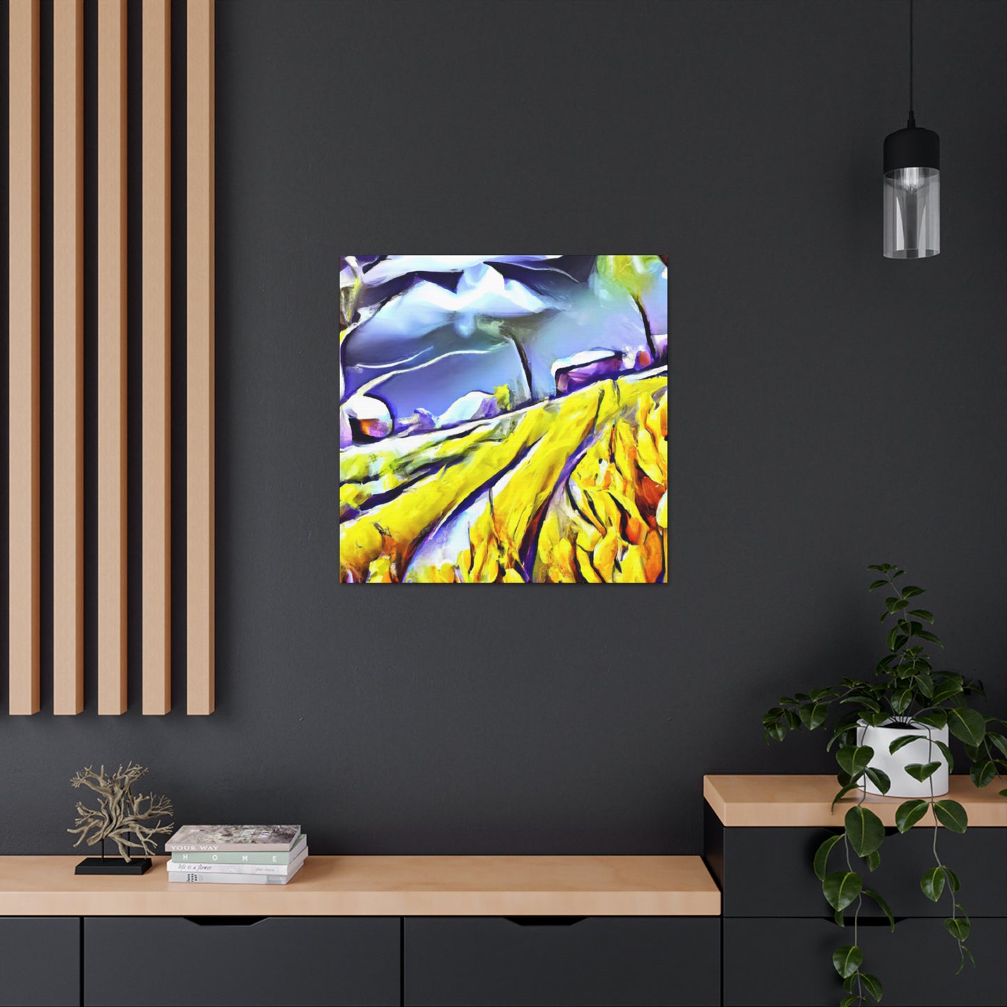 Crop Fields Ablaze - Canvas