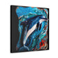 Dolphins in Harmony. - Canvas