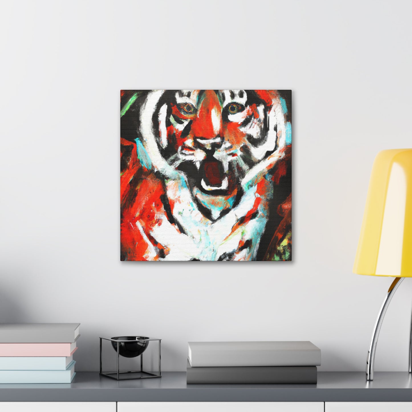 Roaring Bengal Tiger - Canvas