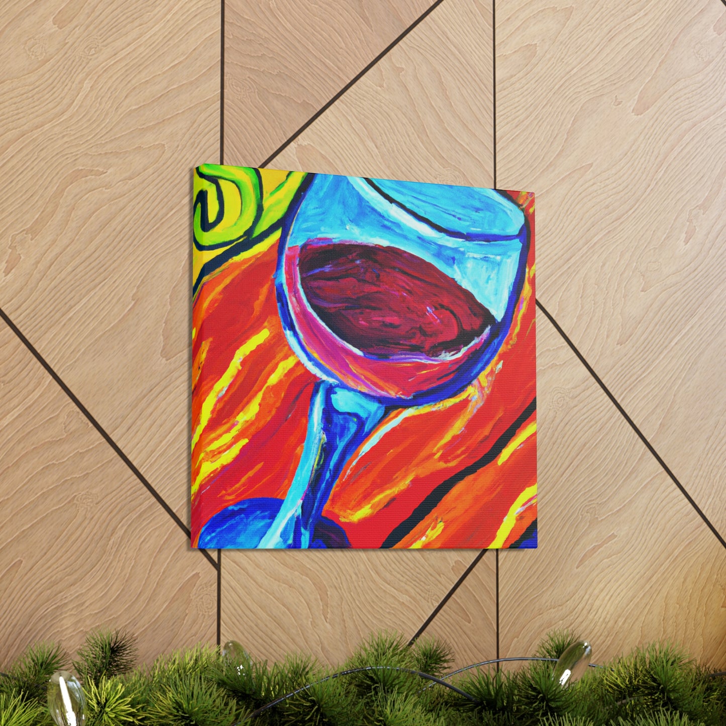 "Glorious Wine Glass Beauty" - Canvas