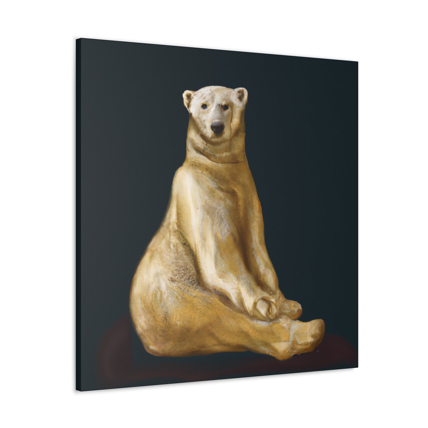 Polar Bear Majesty Unveiled - Canvas