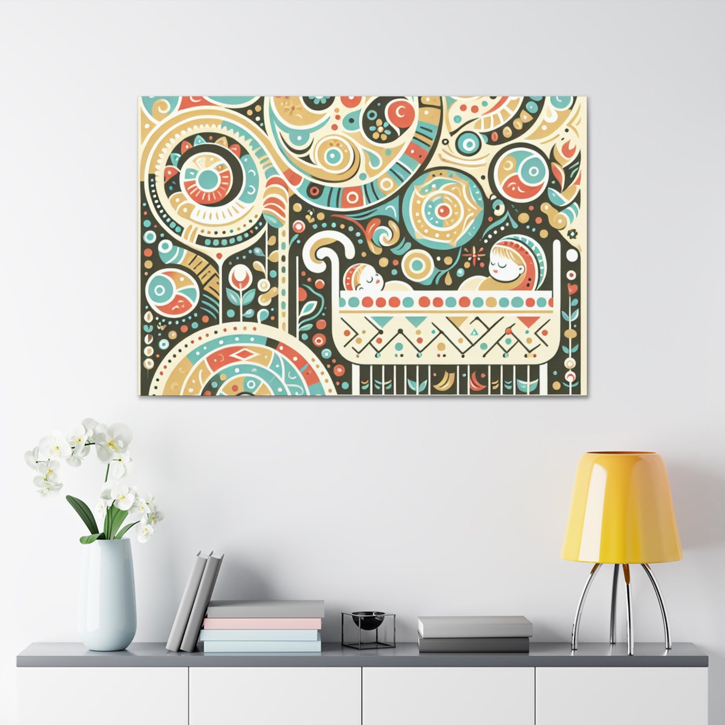 Whimsical Heritage Hues - Canvas