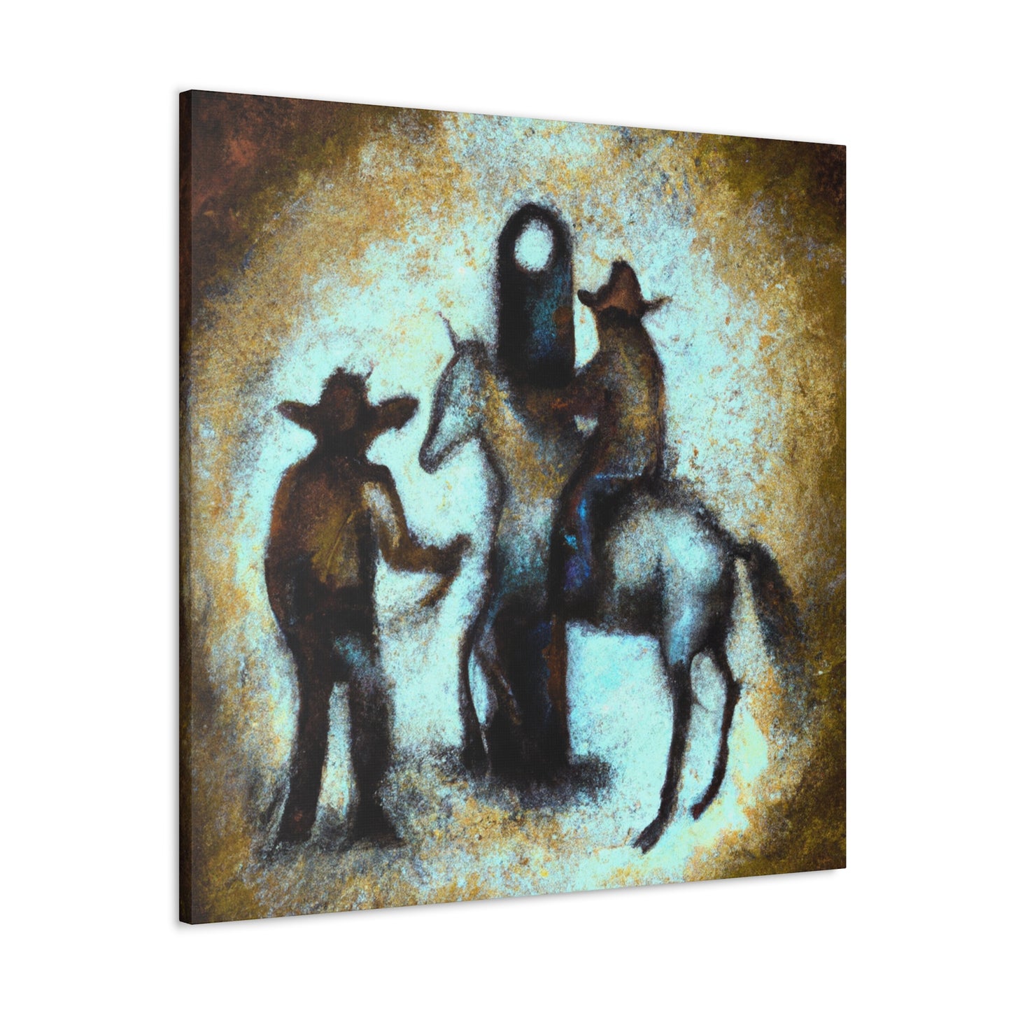 "Hitching Post in Bloom" - Canvas