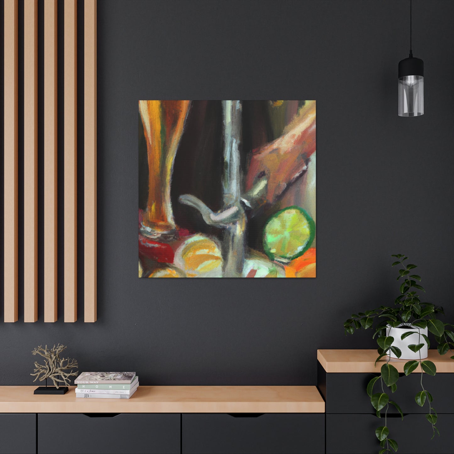 "Bar Taps Impressionisticly" - Canvas