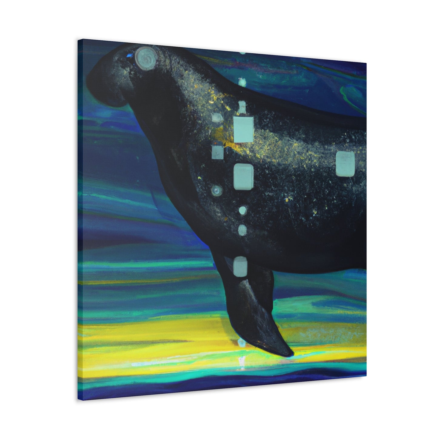 Manatee in Art Deco - Canvas