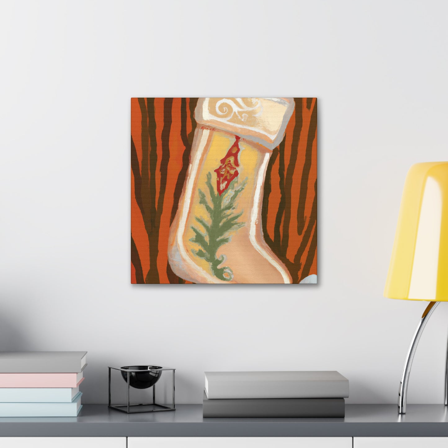 "Stocking Sheers Glistening" - Canvas