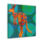 Kangaroo in Abstract - Canvas