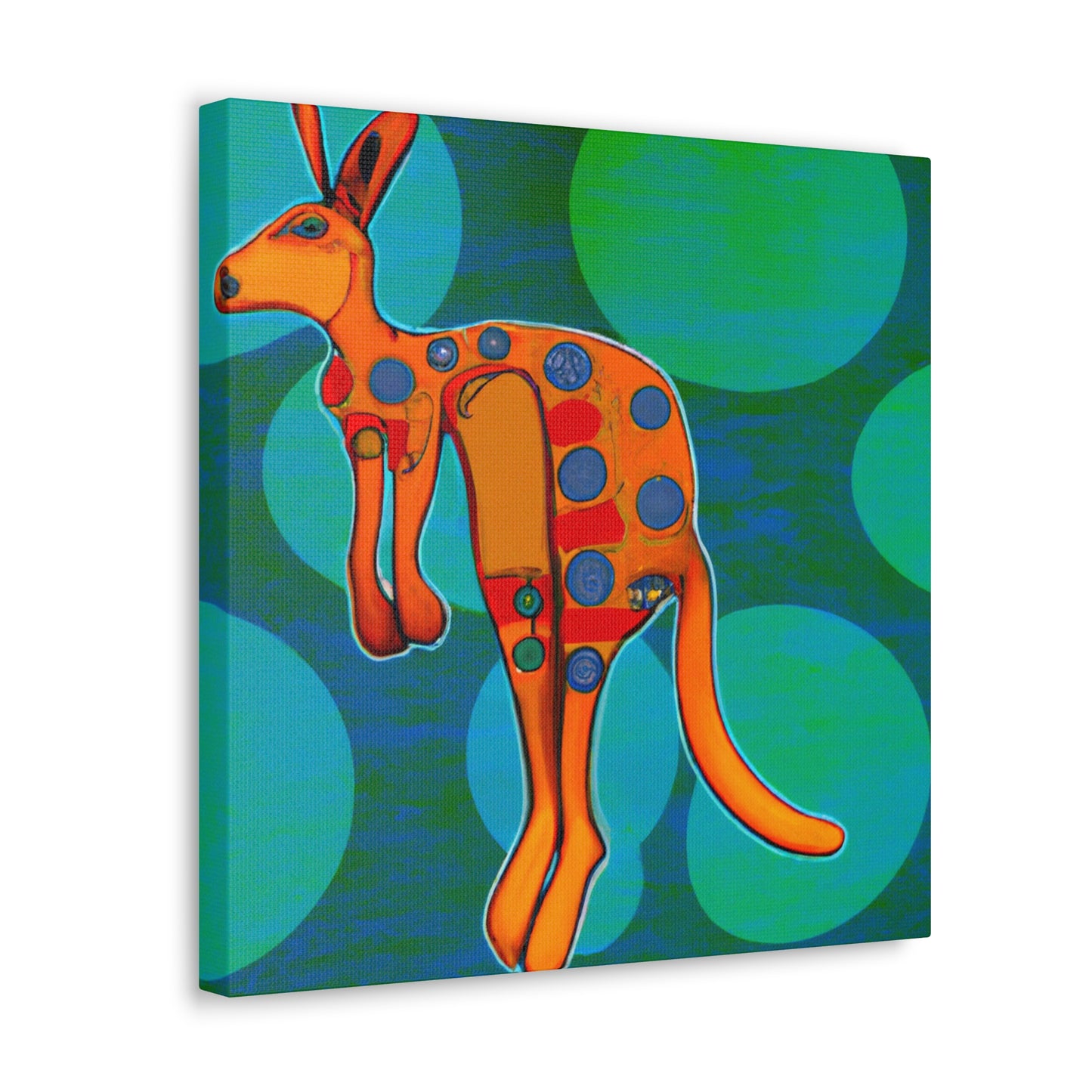 Kangaroo in Abstract - Canvas