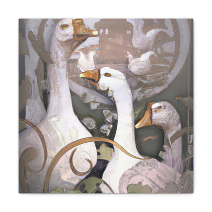 Geese of Art Nouveau - Canvas