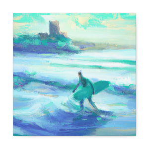 "Surfing on Sunshine Waves" - Canvas