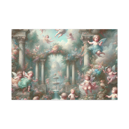 Whimsical Garden Dreams - Canvas