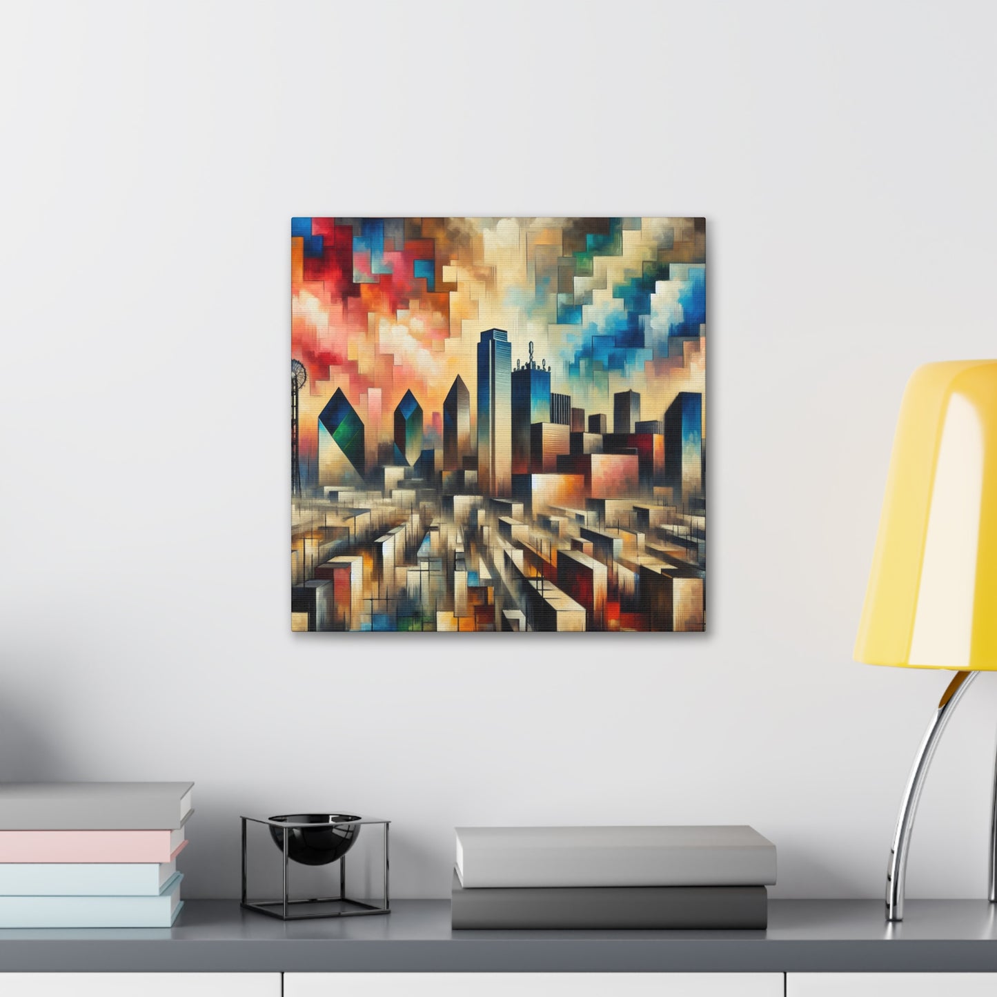 "Whirling Metropolis Vibrations" - Canvas