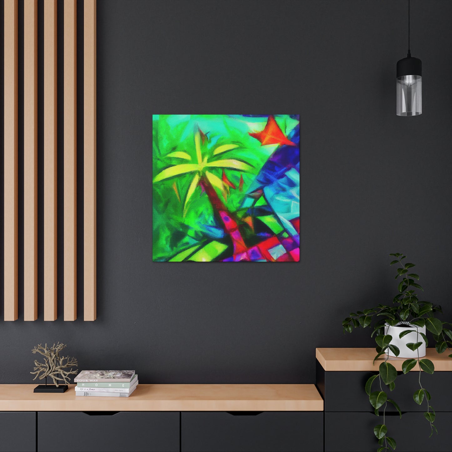 Palm Tree in Bloom - Canvas