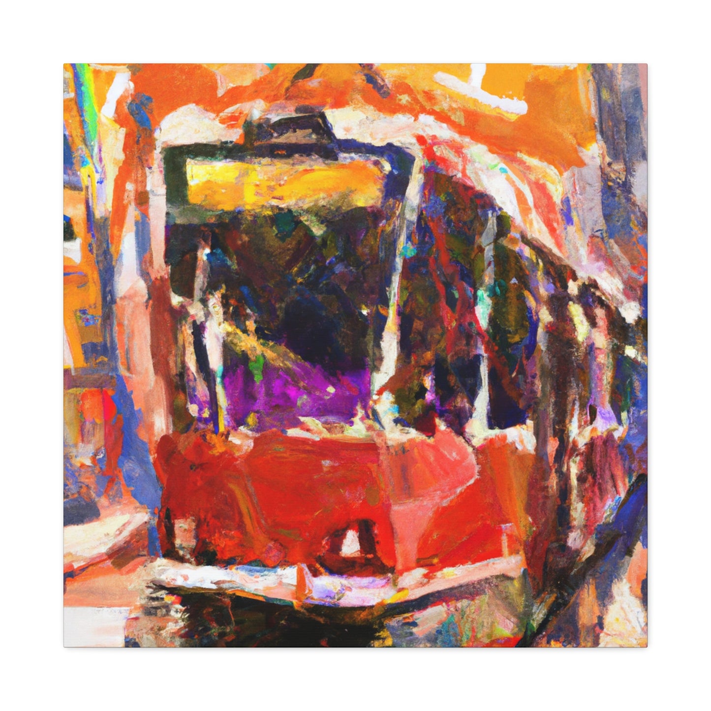 "Tram Ride to Freedom" - Canvas