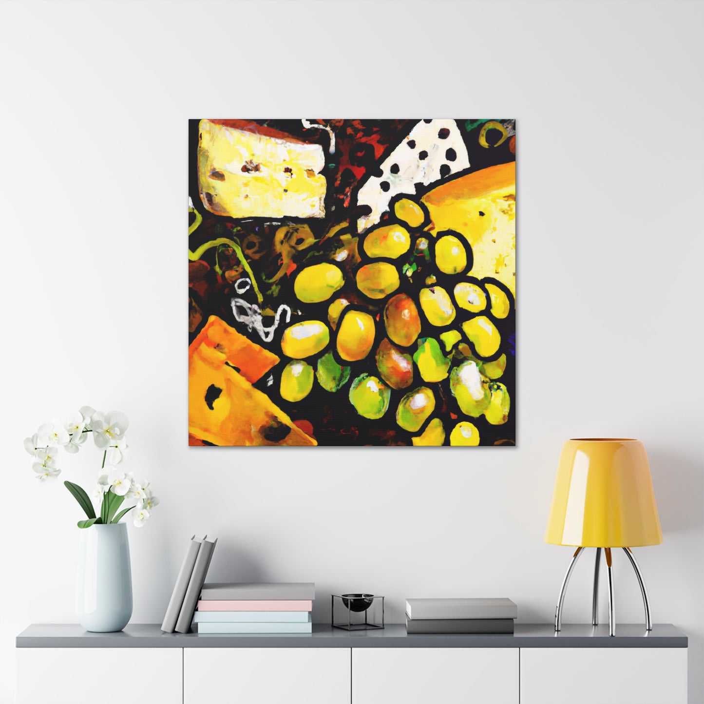 "Cheese and Grapes Melody" - Canvas