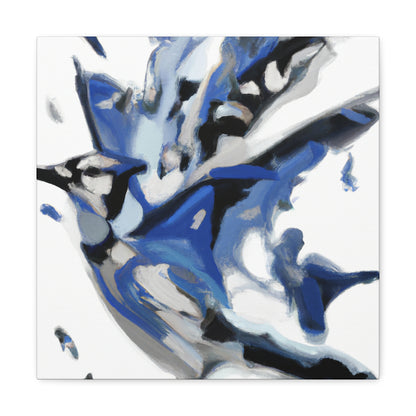 Blue Jay Abstraction - Canvas