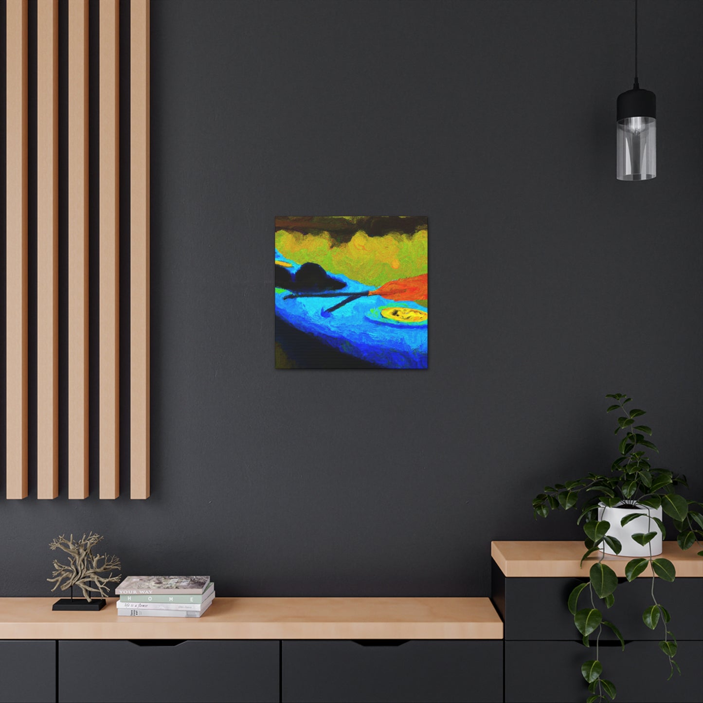 "Kayak in Moonlight Dream" - Canvas