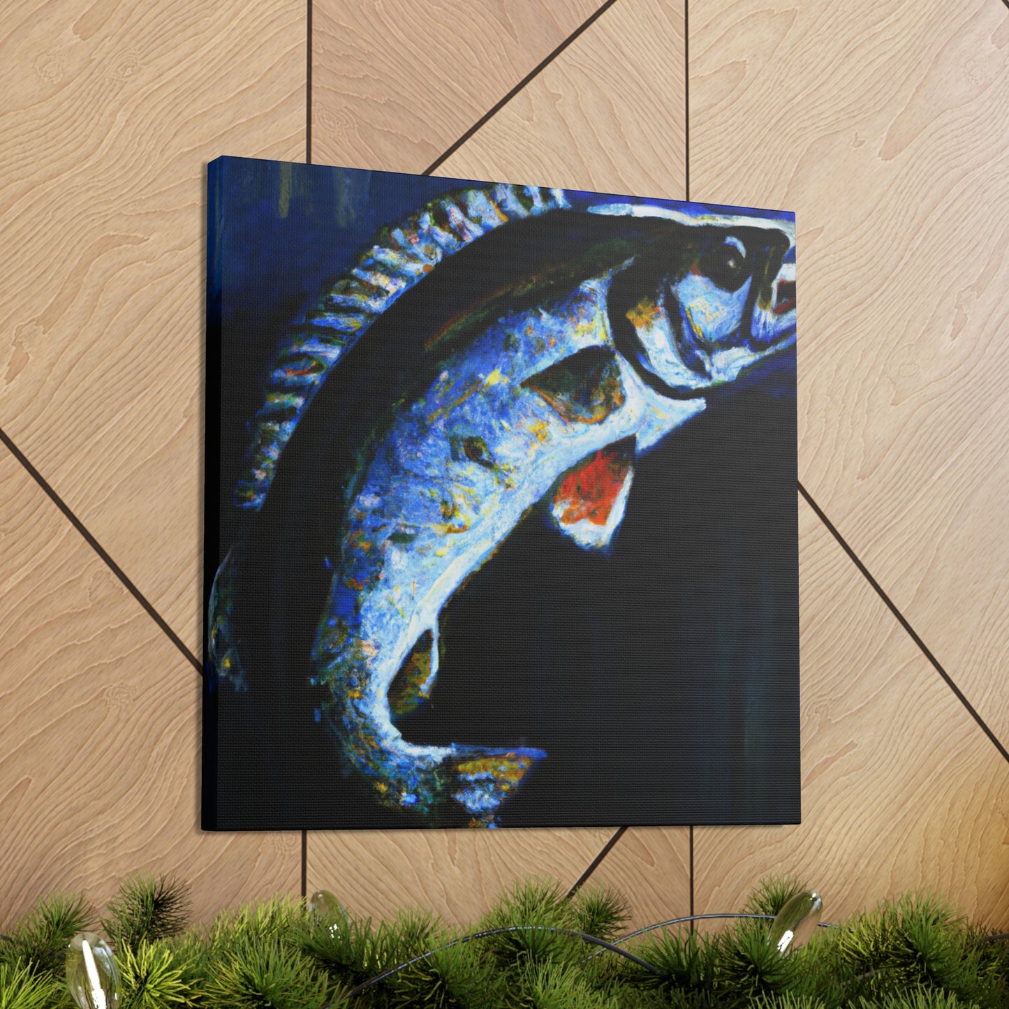 "Walleye Reflections Impression" - Canvas