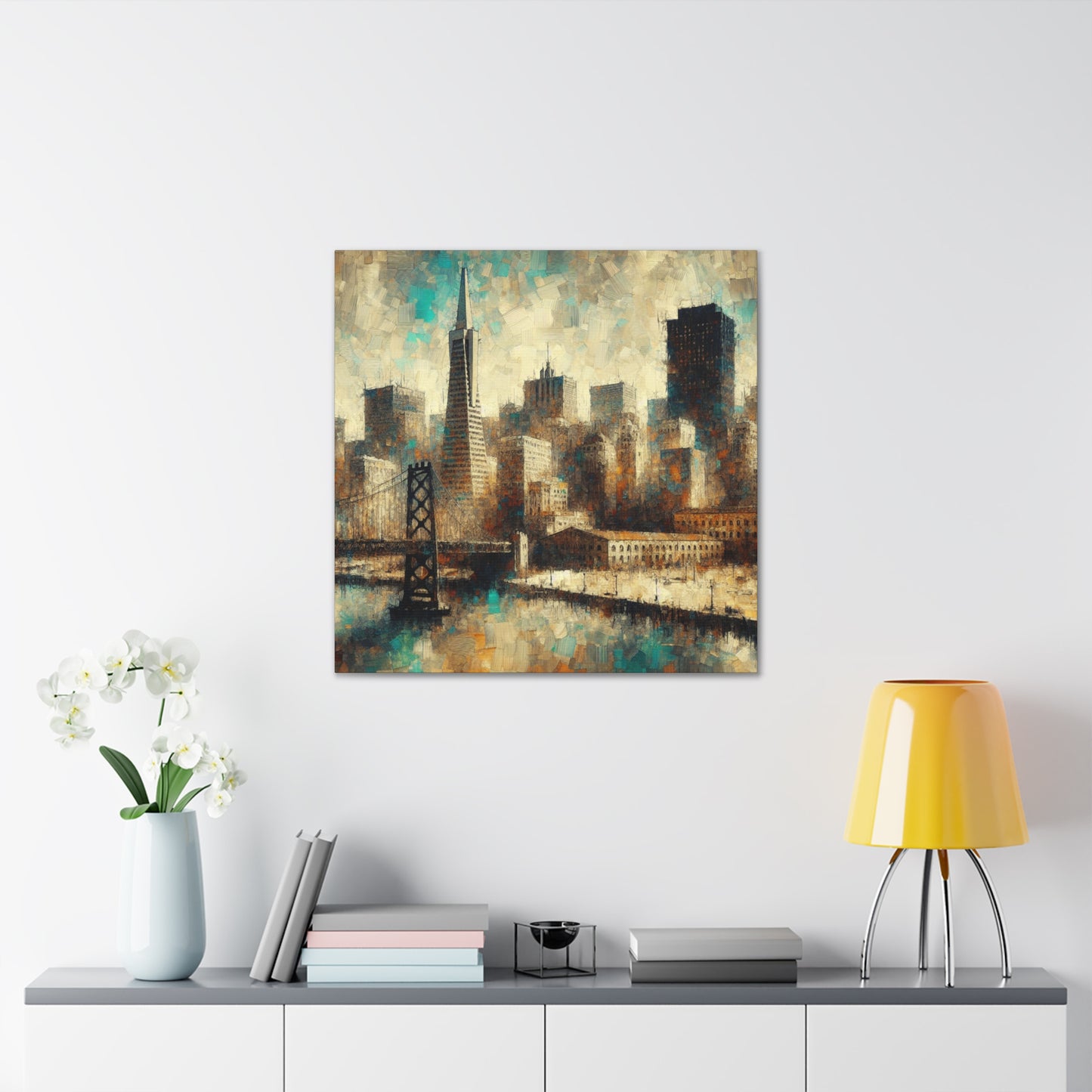 "Colorful Urban Symphony" - Canvas