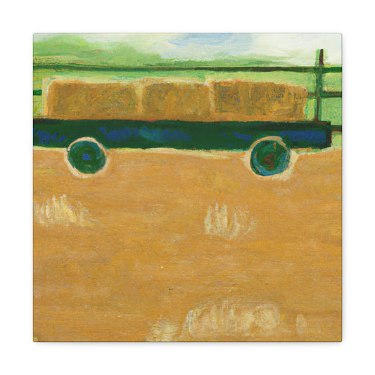 “Hay Wagon Minimalism” - Canvas