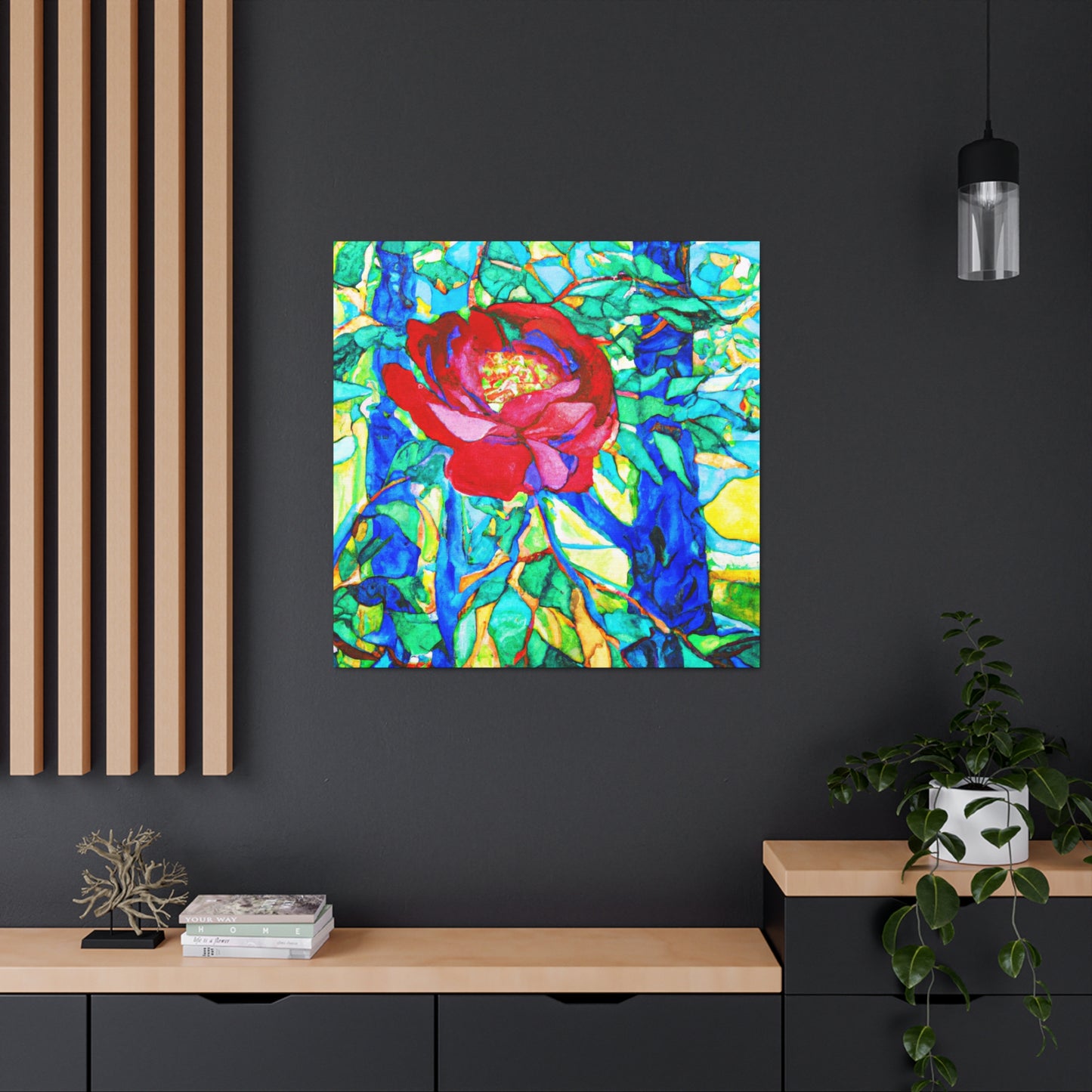 Rose's Eternal Bloom - Canvas