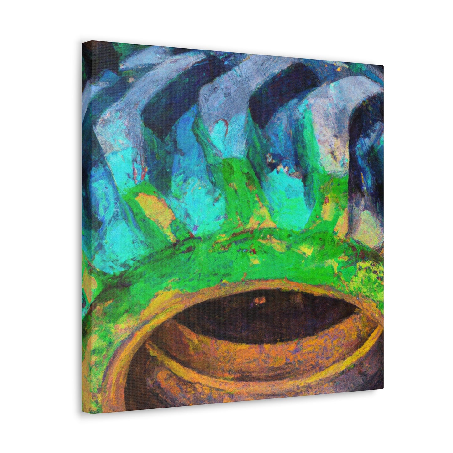 "Tractor Tire Abstraction" - Canvas