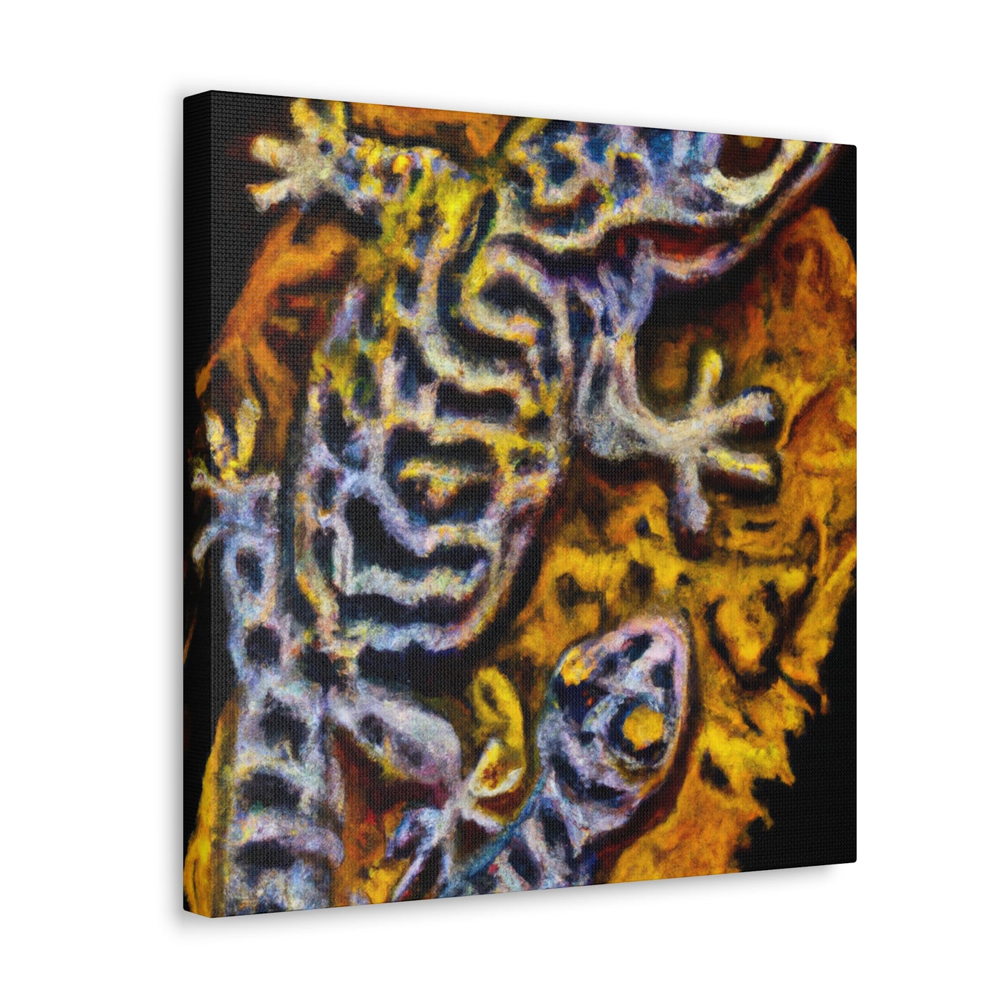 "Gecko's Surreal Sojourn" - Canvas