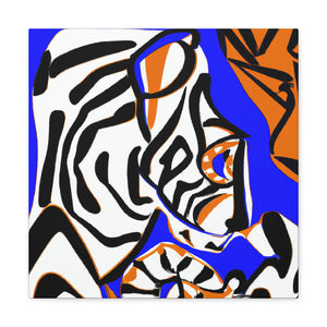 Tiger Roaring Triumphantly - Canvas