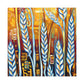 Wheat Fields Ablaze. - Canvas