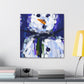 Snowman in Winterland - Canvas