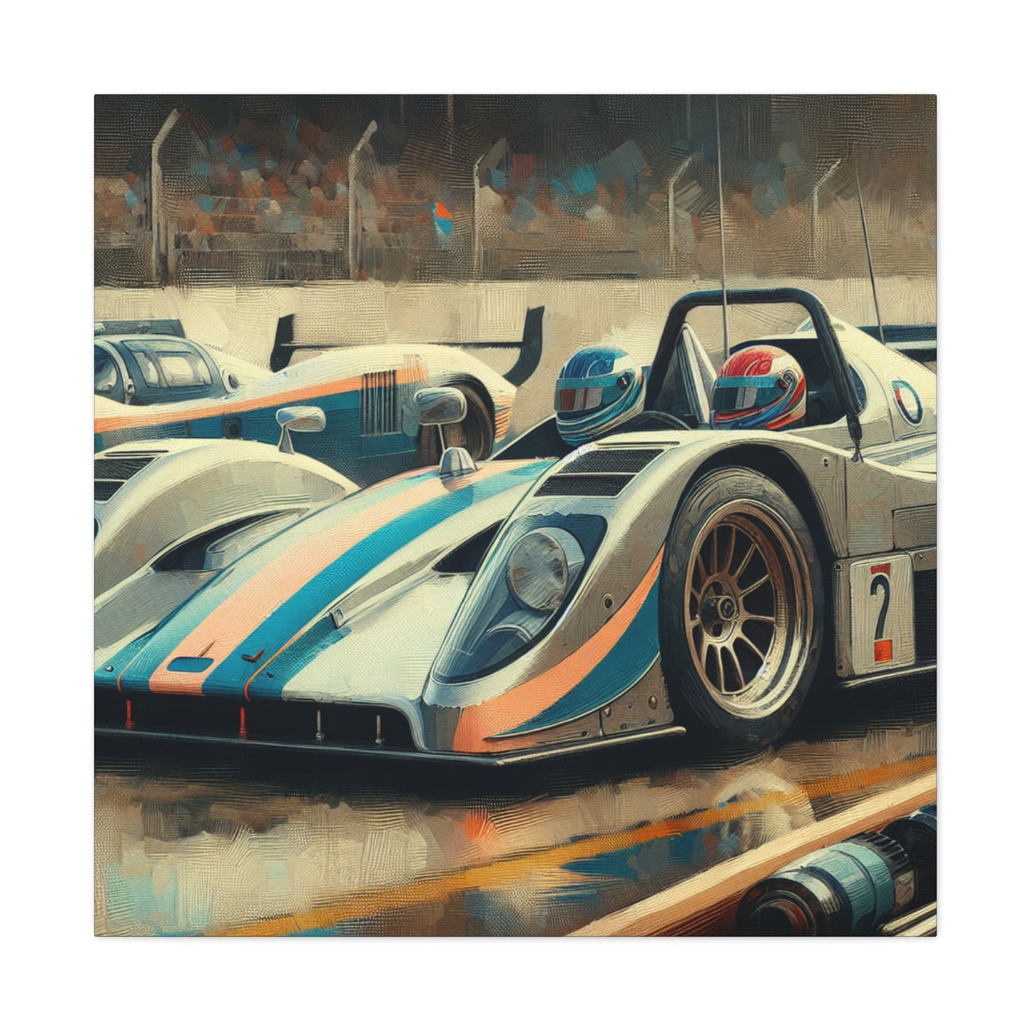 Velocity Unleashed: Hyperrealistic Racecar - Canvas