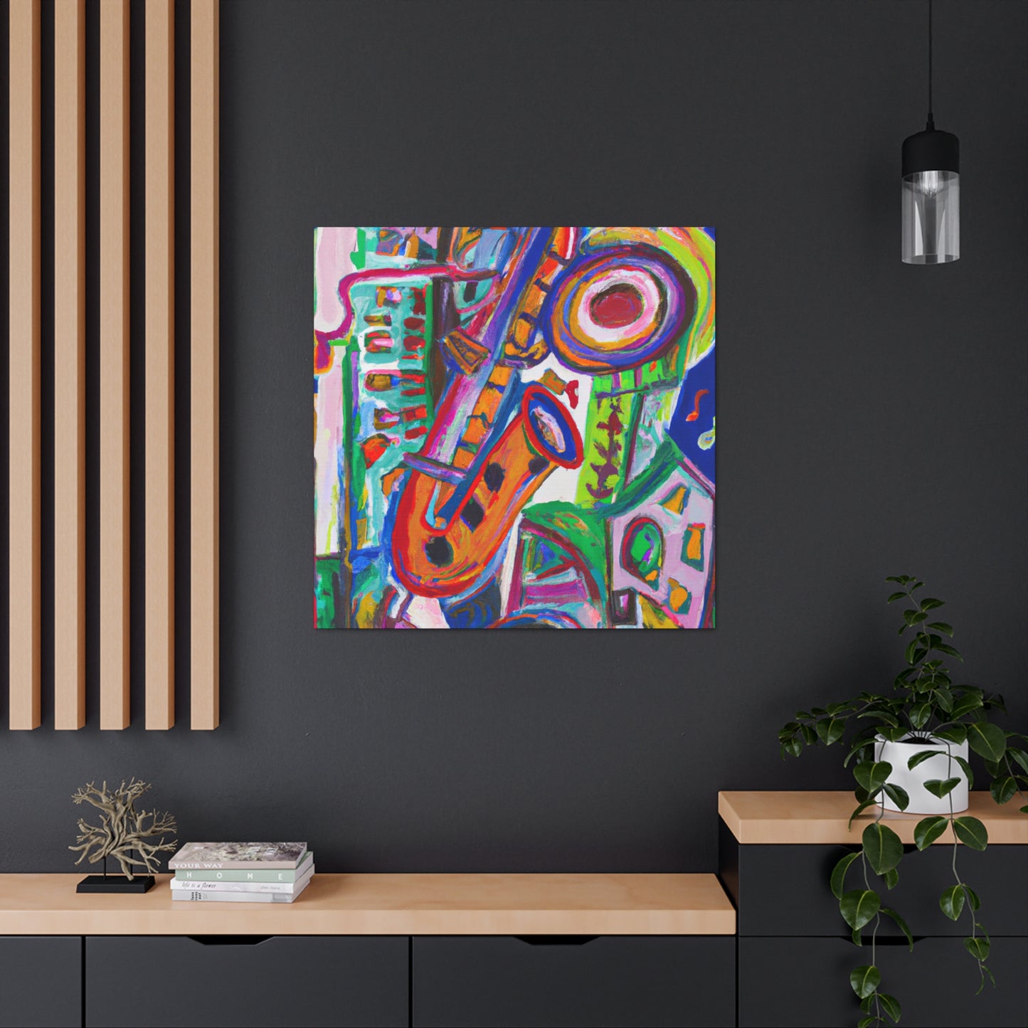 "Clarinet in Expressionism" - Canvas