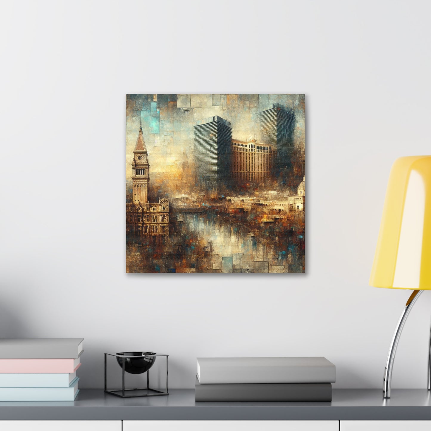 "Steam City Mirage Majesty" - Canvas