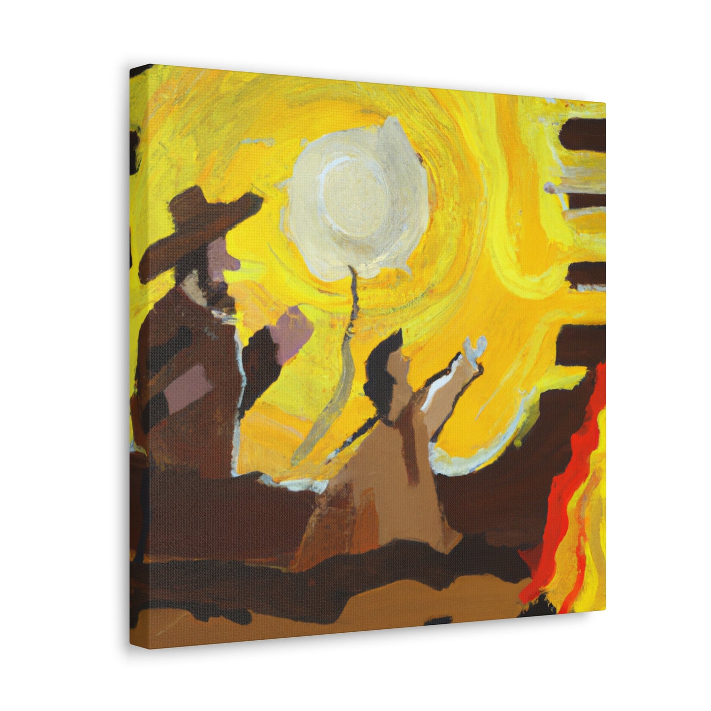 Campfire in the Night - Canvas