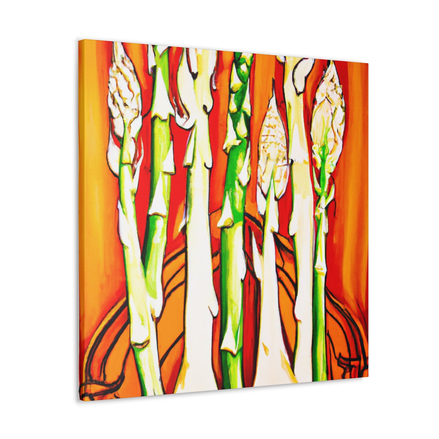 Asparagus in Rococo - Canvas