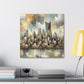 "Pittsburgh through Lavish Brocade" - Canvas