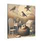 "Feathers' Whimsical Abode" - Canvas